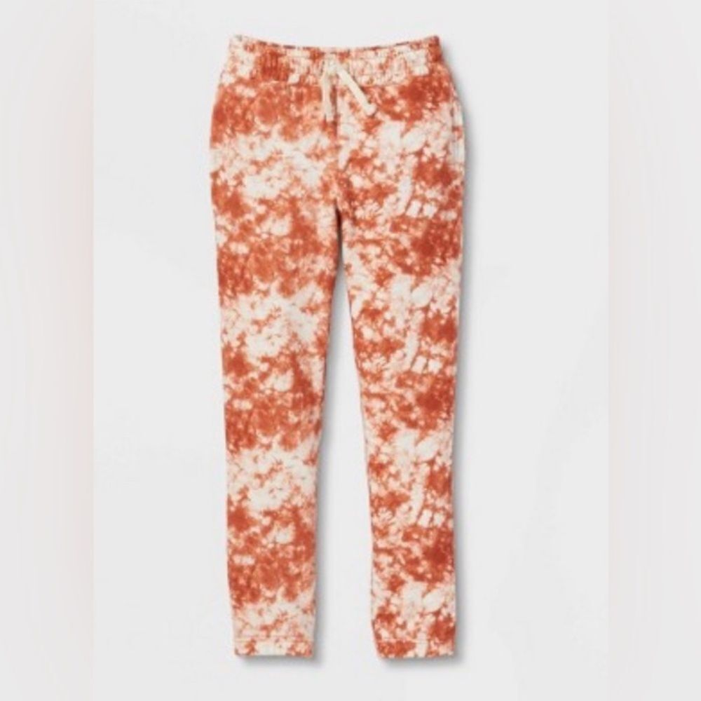 Cat & jack copper tie dye joggers size M girls NWT